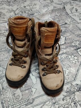 Timberland Tan Leather Lace-Up Outdoor Boots